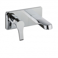 Built-in Wash Basin Mixer - Square Chrome