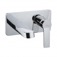 Built-in Wash Basin Mixer - Square Chrome