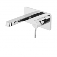 Built-in Wash Basin Mixer - Square Chrome