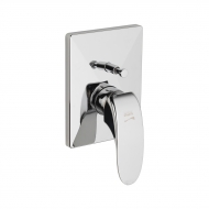 Built-in Bath Shower Mixer - Square Chrome