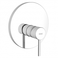 Built-in Shower Mixer - Round Chrome