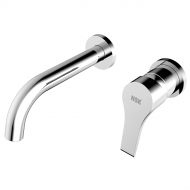 Built-in Wash Basin Mixer - Round Chrome