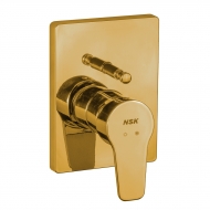 Built-in Bath Shower Mixer - Prismatic Gold